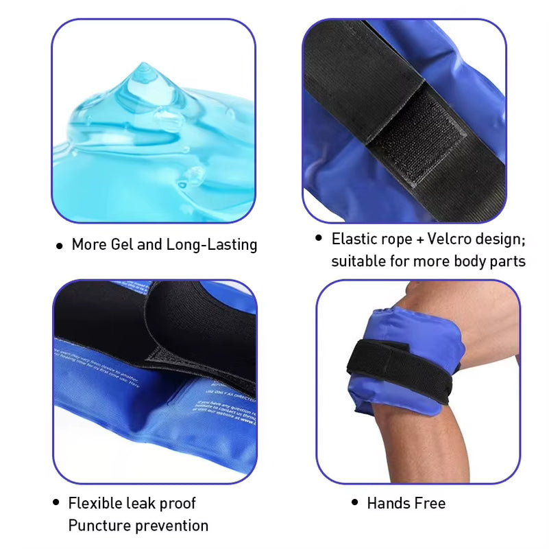 Reusable Gel Cold Heat Treatment Supplies Adjustable Waist Shoulder Leg Arm Care Injury Rehabilitation