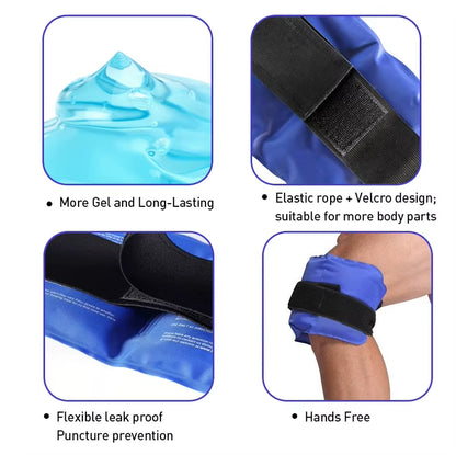 Reusable Gel Cold Heat Treatment Supplies Adjustable Waist Shoulder Leg Arm Care Injury Rehabilitation